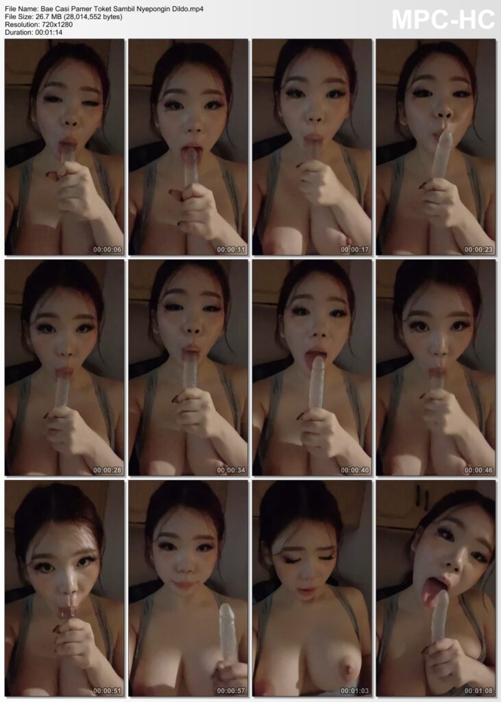 Bae Casi Pamer Toket Sambil Nyepongin Dildo